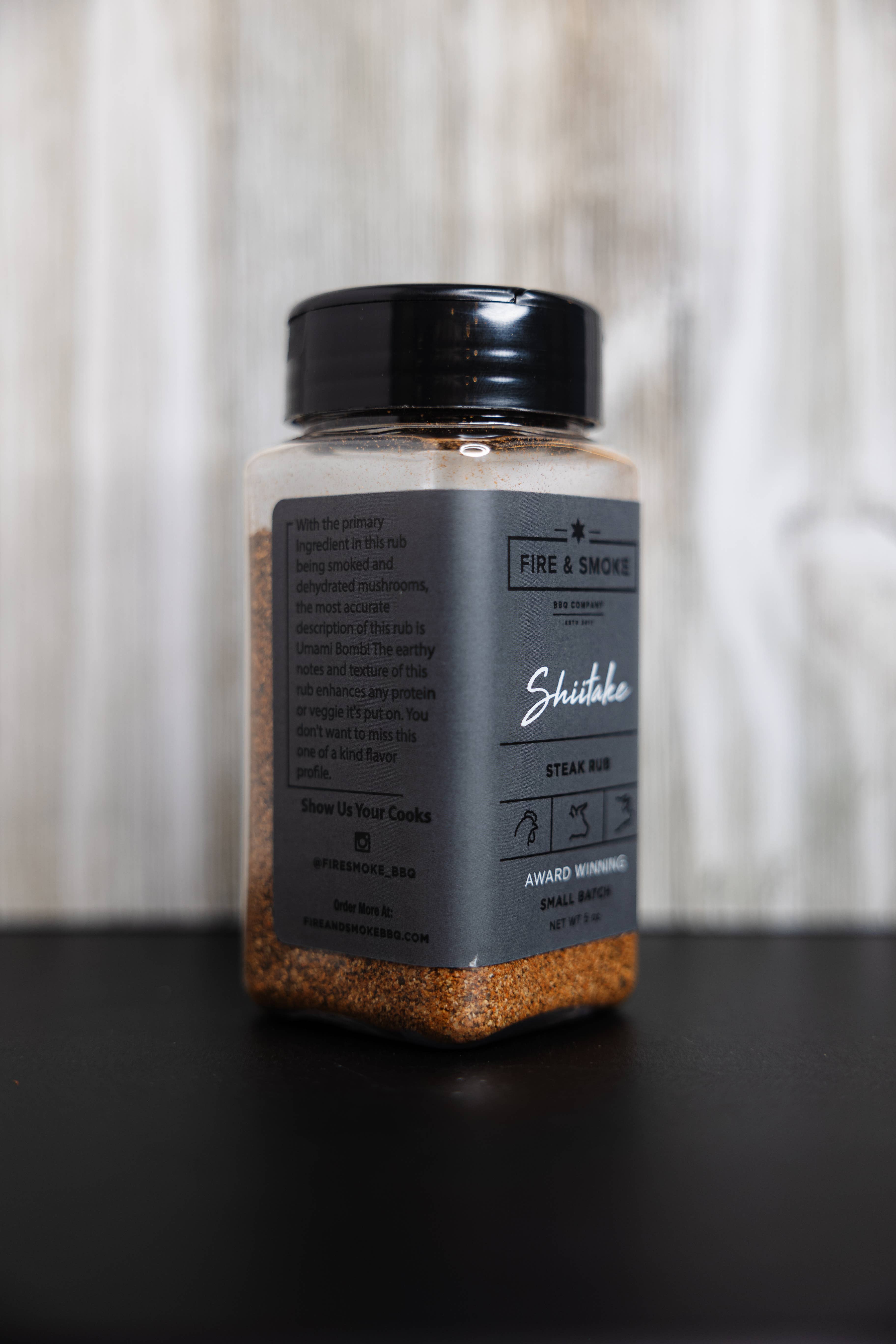 Fire & Smoke BBQ Company - Venta al por mayor Condimentos - Mezcla de especias para bistec con shiitake2