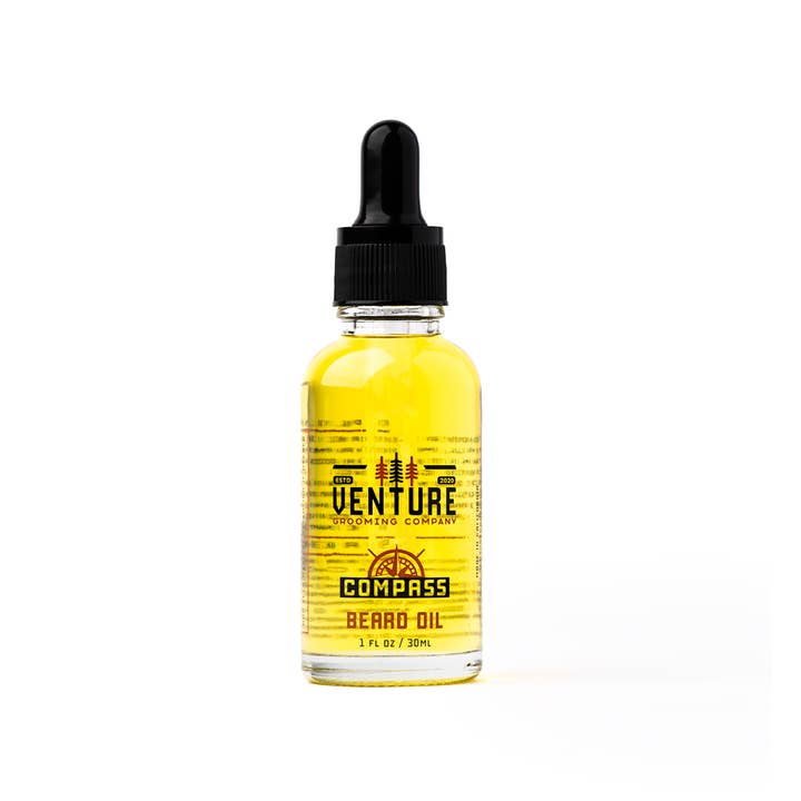 Compass Beard Oil for wholesale by Venture Grooming Co.