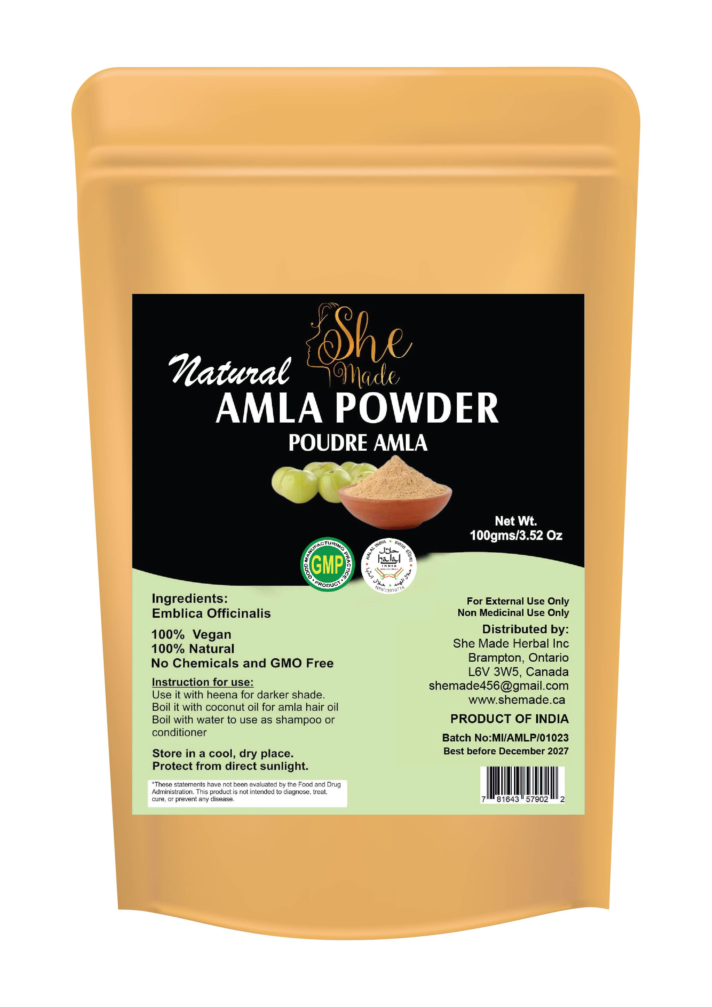 She Made - Wholesale Hair Conditioner - She Made Amla Powder