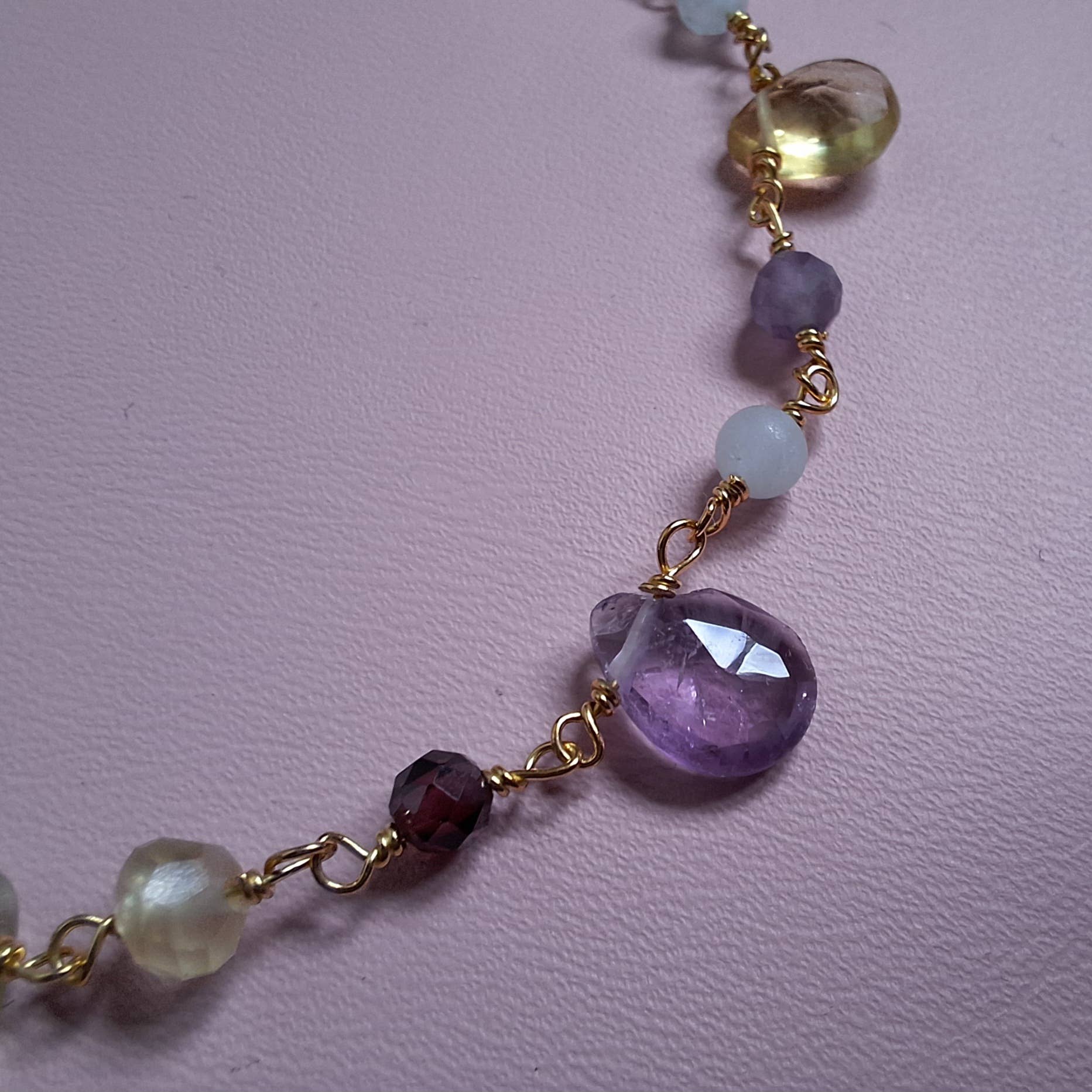 Grethe Winter - Wholesale Link & Chain Bracelet - CANDY bracelet 925 silver (gold-plated) with gemstones1