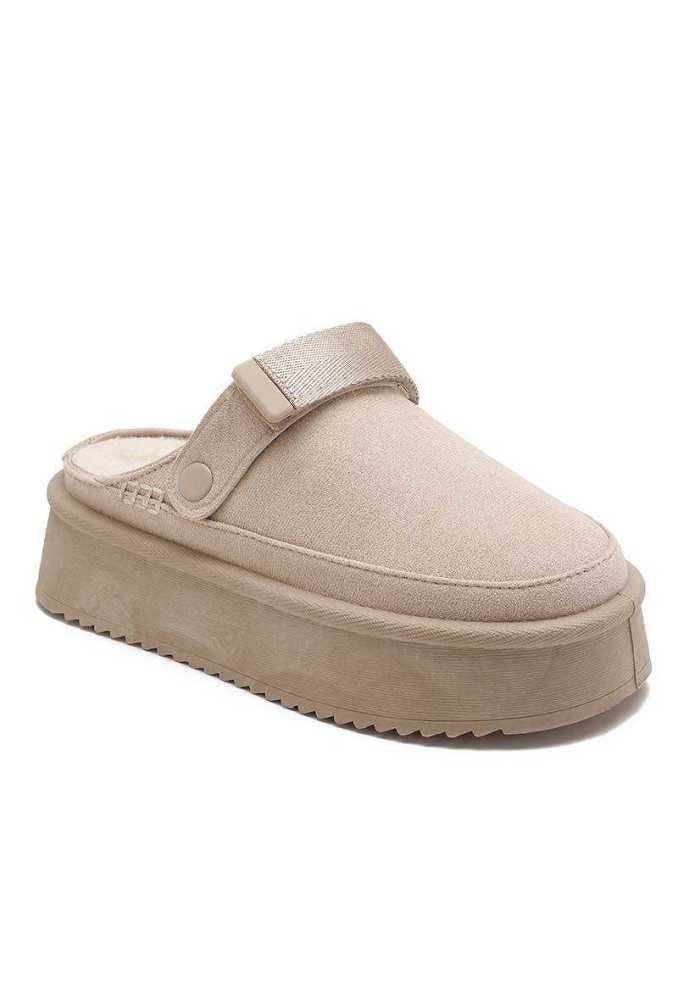 Joia Paris – wholesale Clogs – Women's – Fur-lined wedge clog with adjustable straps RU-1713