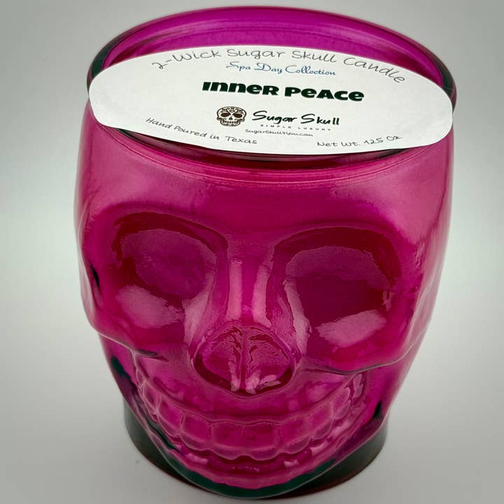 Sugar Skull, LLC - Wholesale Jar/Filled Candle - Spa Day 2-Wick Sugar Skull Candles2