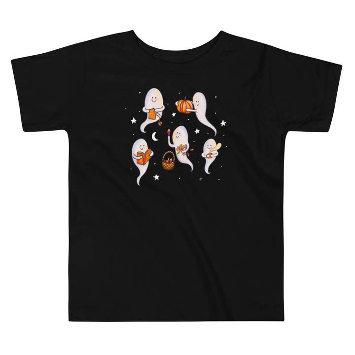 Toddler Ghostie's Favorite Things T-shirt för wholesale av Painted Peony Art