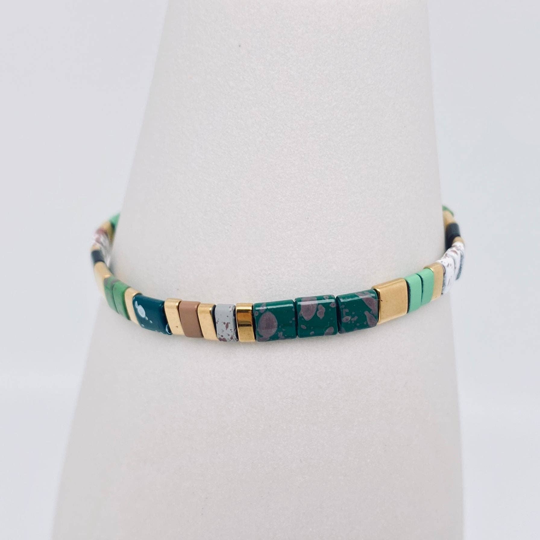 Mio Queena – Engroshandel Perlearmbånd – 5 mm TILA perle armbånd med elastik - BJ3