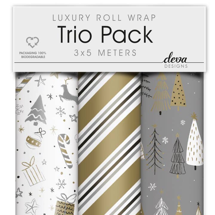 3 x 5 m 50 cm Wrap Trio Pack - Pack of 10 for wholesale by Deva Designs Ltd