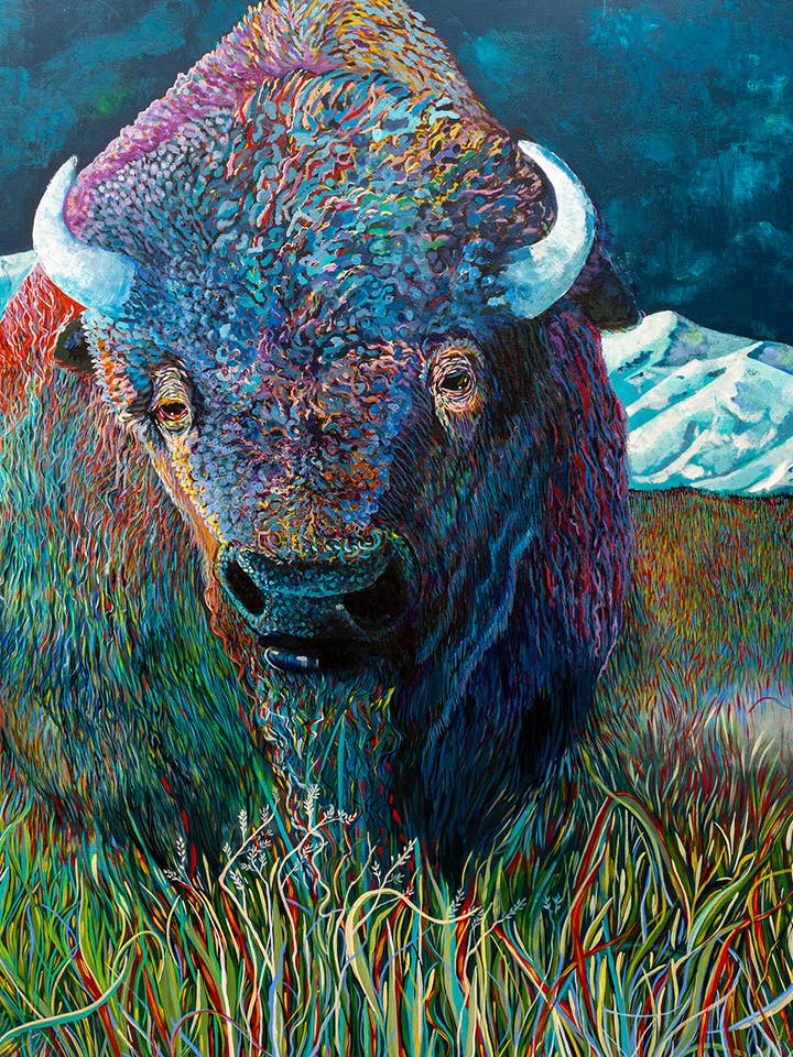 De Koning Giclee Kunstdruk door Katie Sevigny voor wholesale door Sevigny Studio