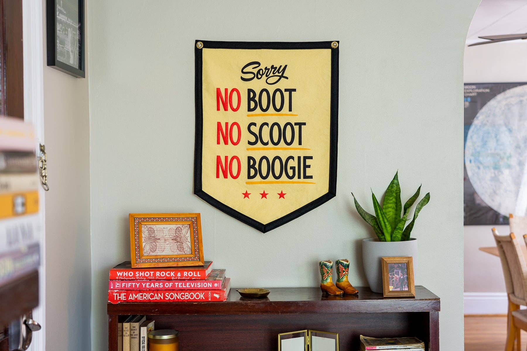 Oxford Pennant - Wholesale Banner - No Boot No Scoot No Boogie Camp Flag • Holy Smokes x Oxford2