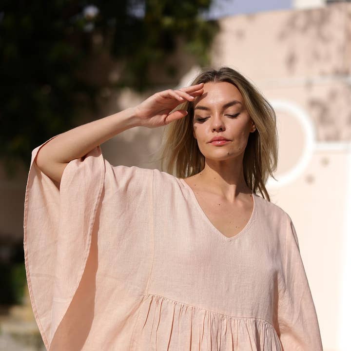 Nantucket Kaftan Pink for wholesale by Maison Marigold
