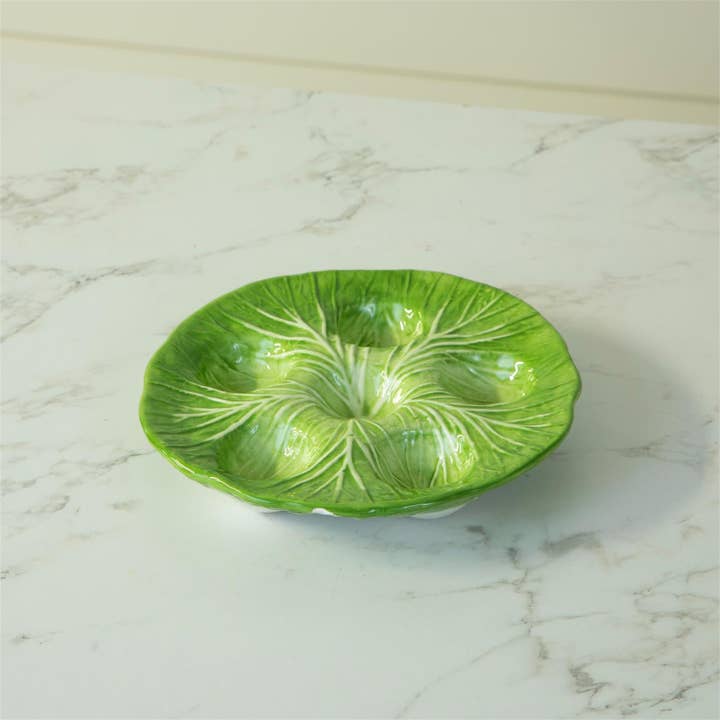 Audrey's Home & Gift - Wholesale Dish - Cabbage Egg Plate (PC)1
