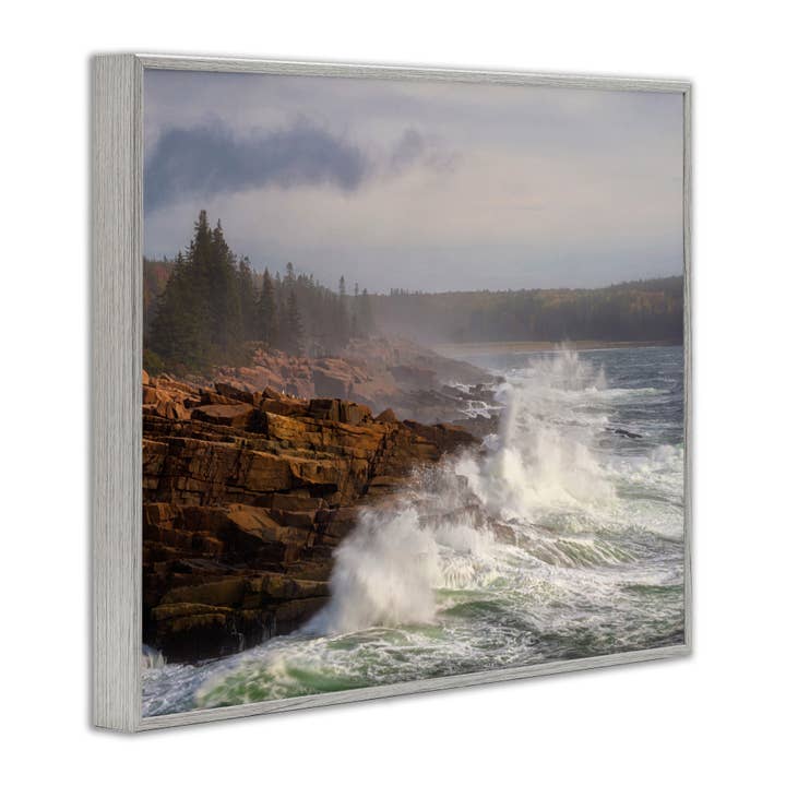 Stupell Industries - Wholesale Wall Sign - Rough Waves on Cliff - Framed Wall Art14