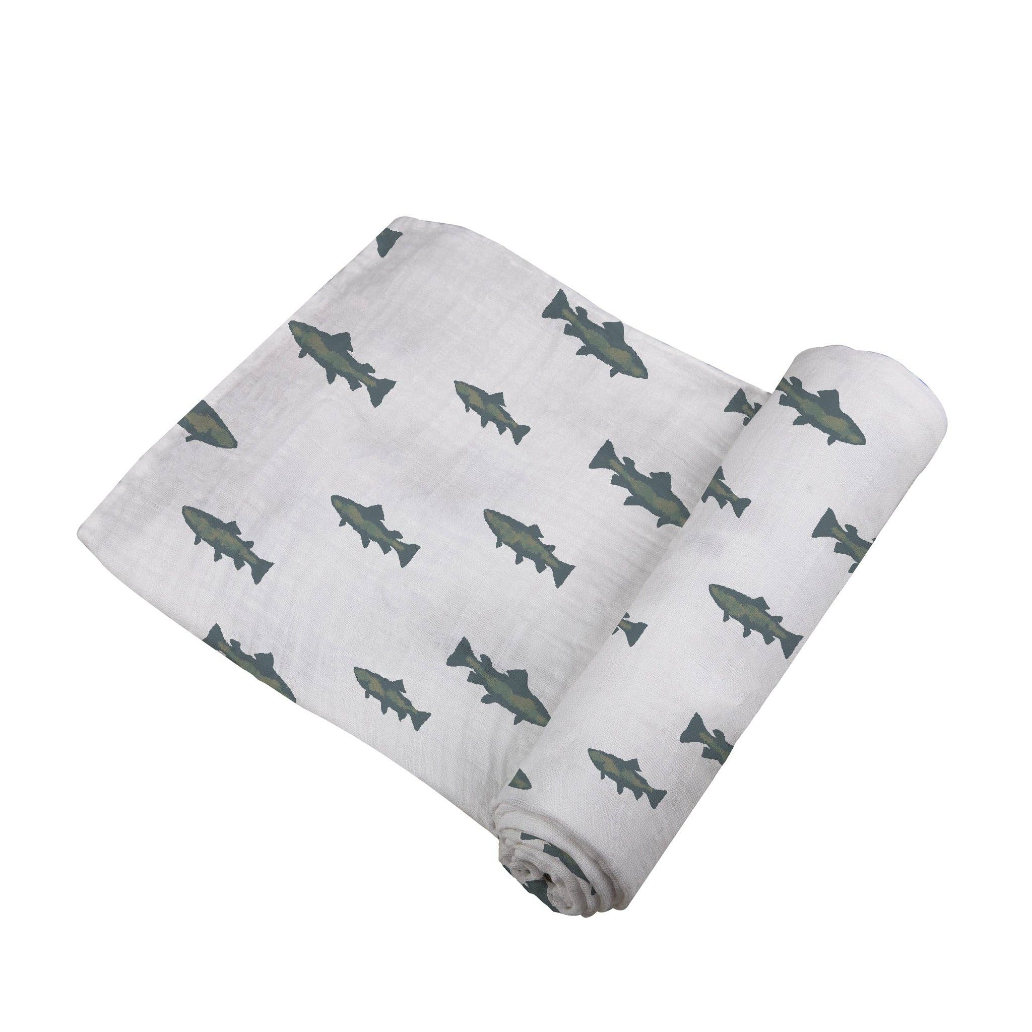 Newcastle Classics - Wholesale Swaddle - Baby - Gone Fishing Swaddle2
