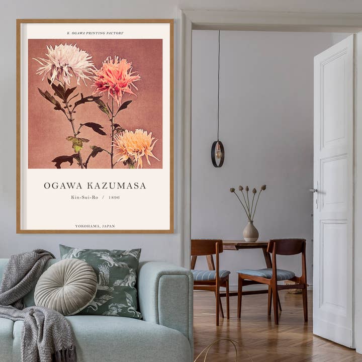 Ink & Drop – wholesale Art print – Kin-sui-ro Ogawa Kazumasa Japanese Flowers Print