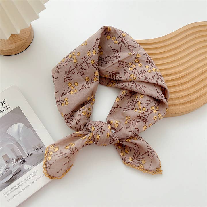 ACCITY - Wholesale Scarf - Women's - Cotton Linen Square Scarf for Women’s Neck Wrap_CWMS067231