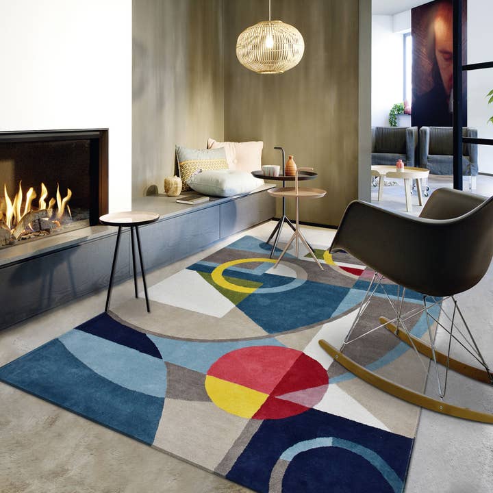 CONTEMPORARY lounge tæppe 100% ØKOLOGISK håndtuftet bomuld for engroshandel hos O&Ko