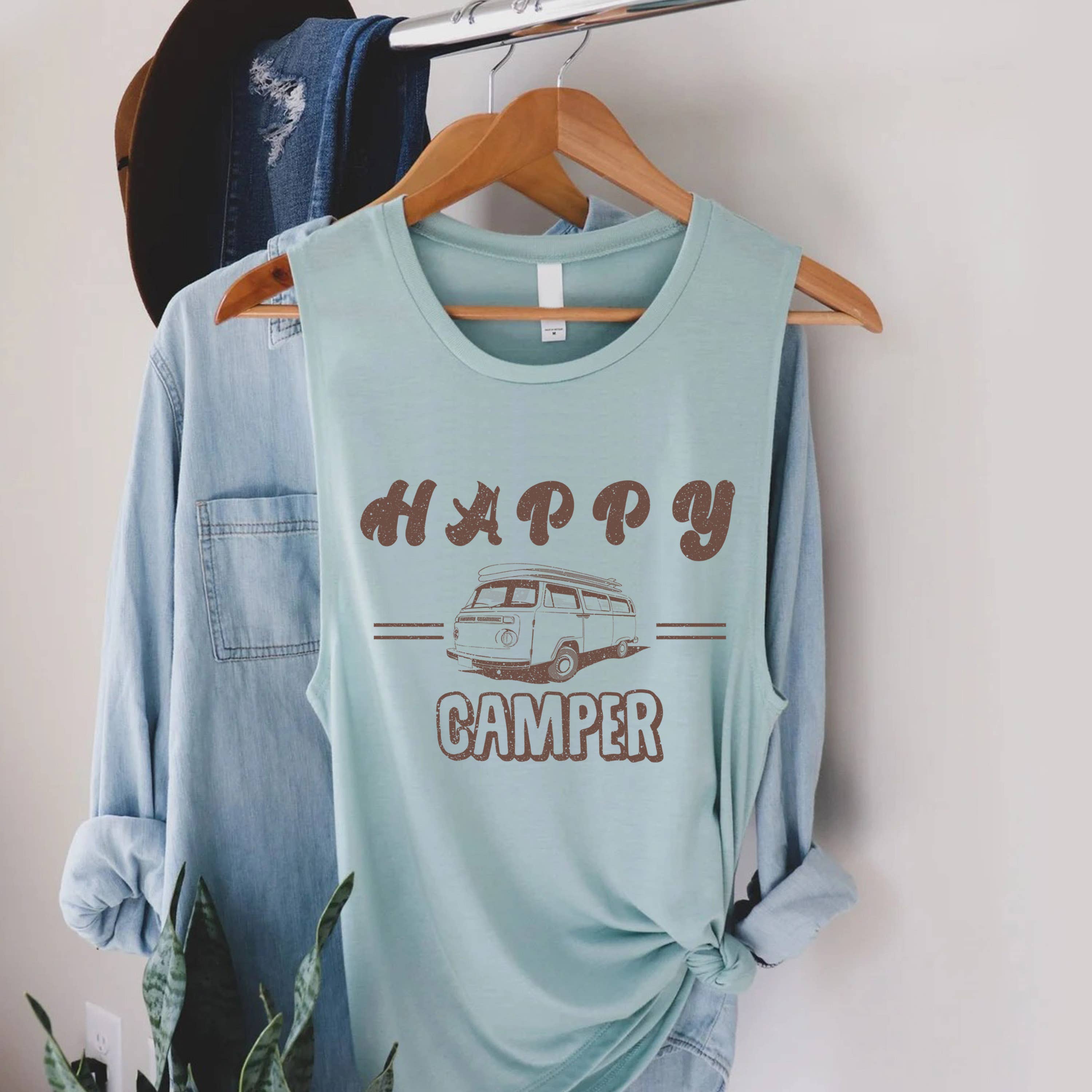 STARCHIS - Wholesale Tank Top - Women's - Happy Camper4