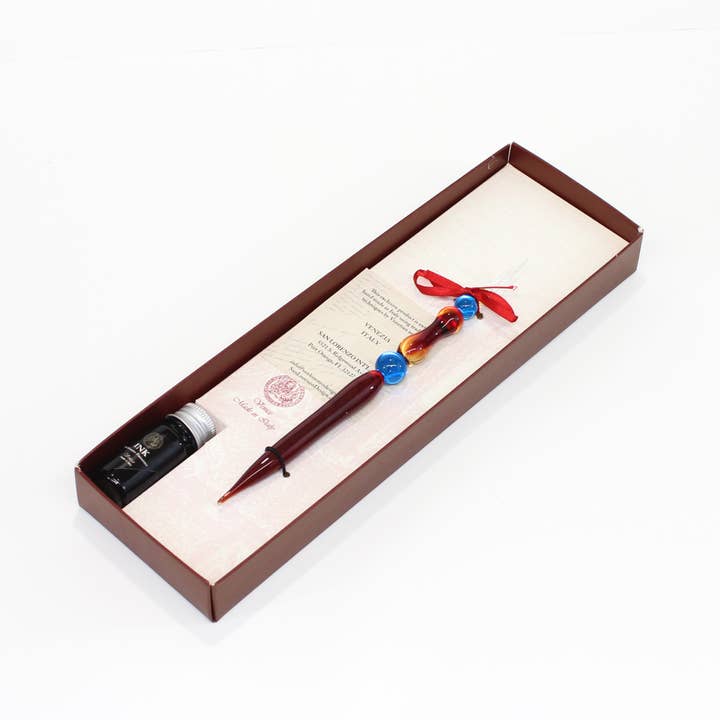 San Lorenzo Design - Wholesale Pen - Murano Glass Pen, Classic Writing Instrument