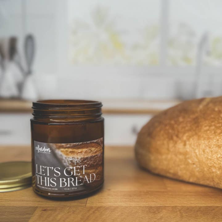 Cellar Door Bath Supply Co. - Wholesale Jar/Filled Candle - Let's Get This Bread - 7.5 oz Soy Candle