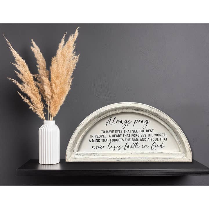 Jarmz Designs – wholesale Sign – FRAMED CANVAS ALWAYS PRAY1
