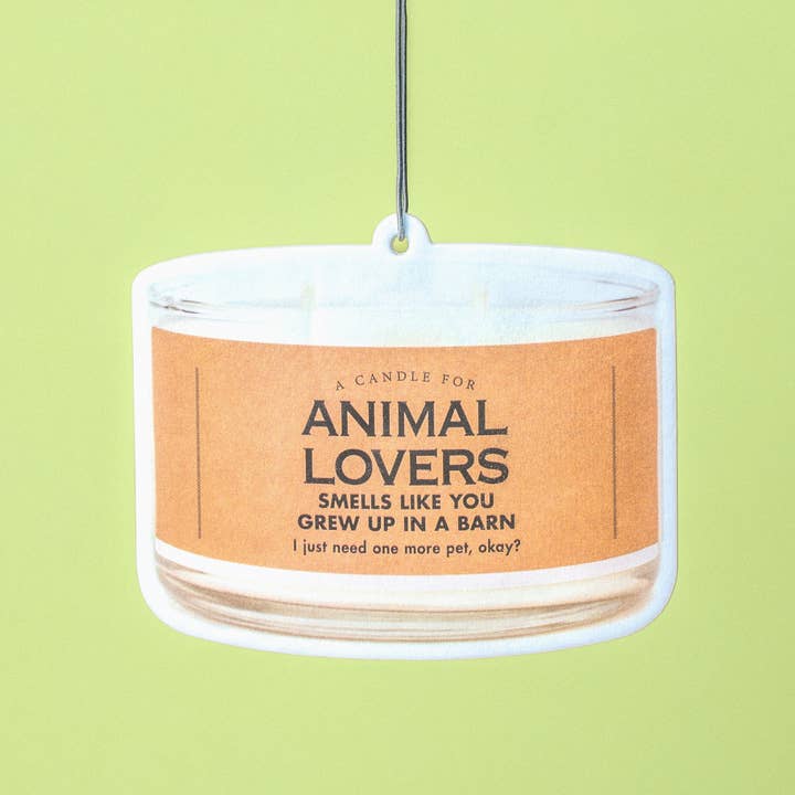 Ambientador Animal Lovers | Divertido ambientador para coche para venta al por mayor de Whiskey River Soap Co.