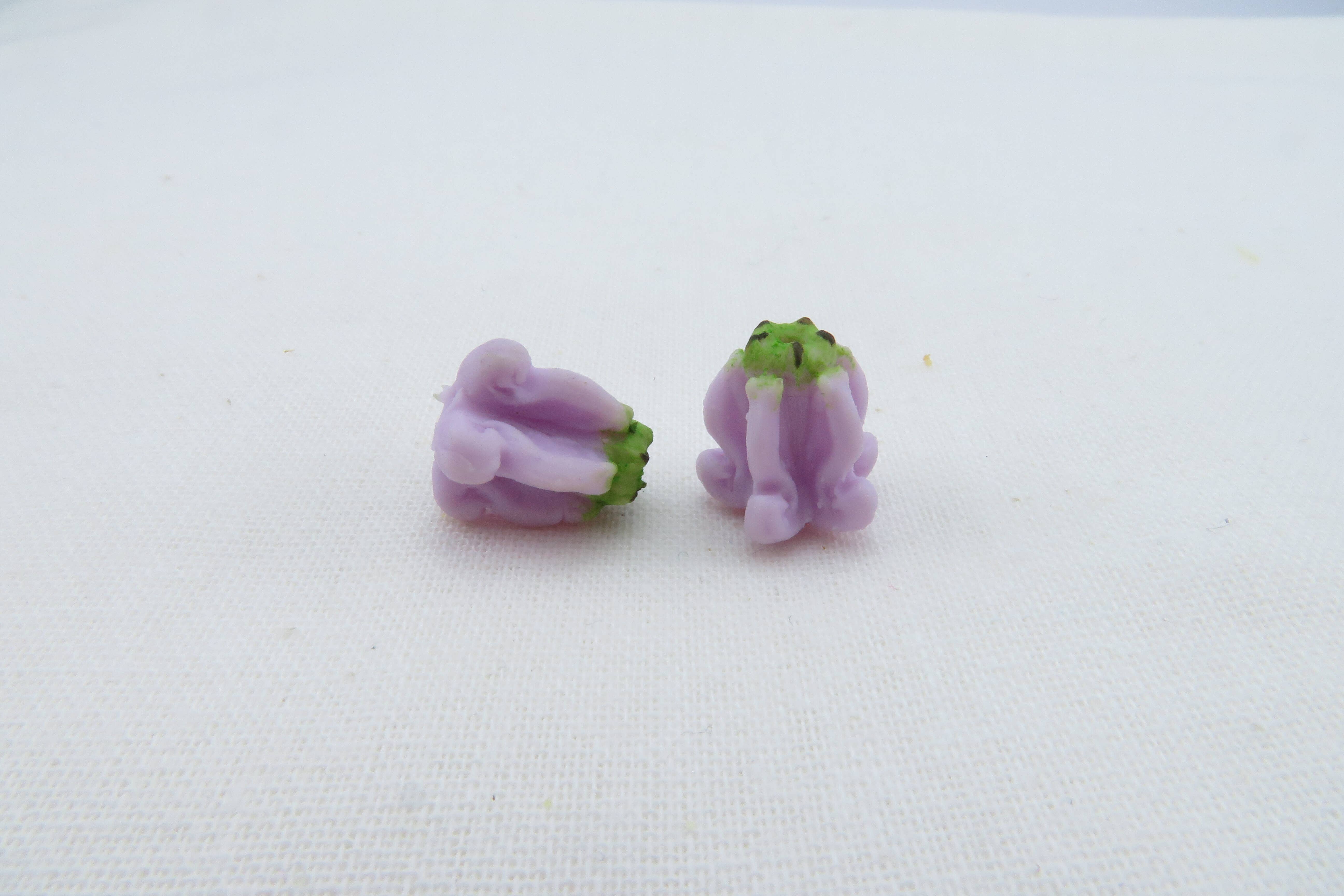 OpalHaus - Wholesale Craft Supplies - Crown Flower Clay Flowers, Purple Clay Flowers, Handmade2
