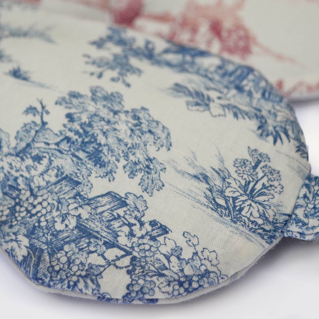 SOOPZ – Großhandel Spa-/Therapie-Kissen – Entspannende Augenmaske mit Leinsamen und Lavendel - Toile de Jouy2