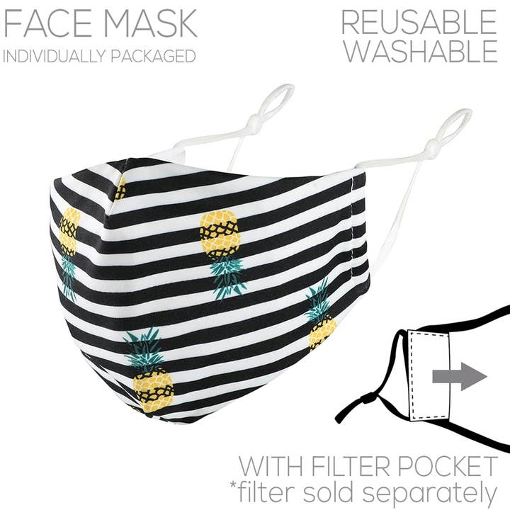 Tyg Multi Svart och Vit Stripped för wholesale av What's Hot