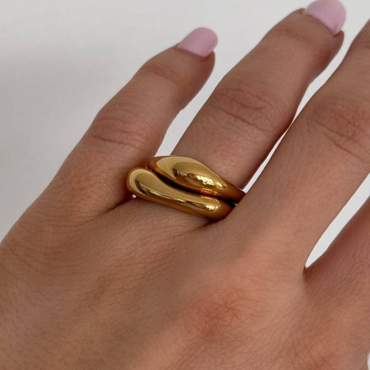 JacqMaria Jewelry - Wholesale Band/Stacked Ring - Winona Double Ring