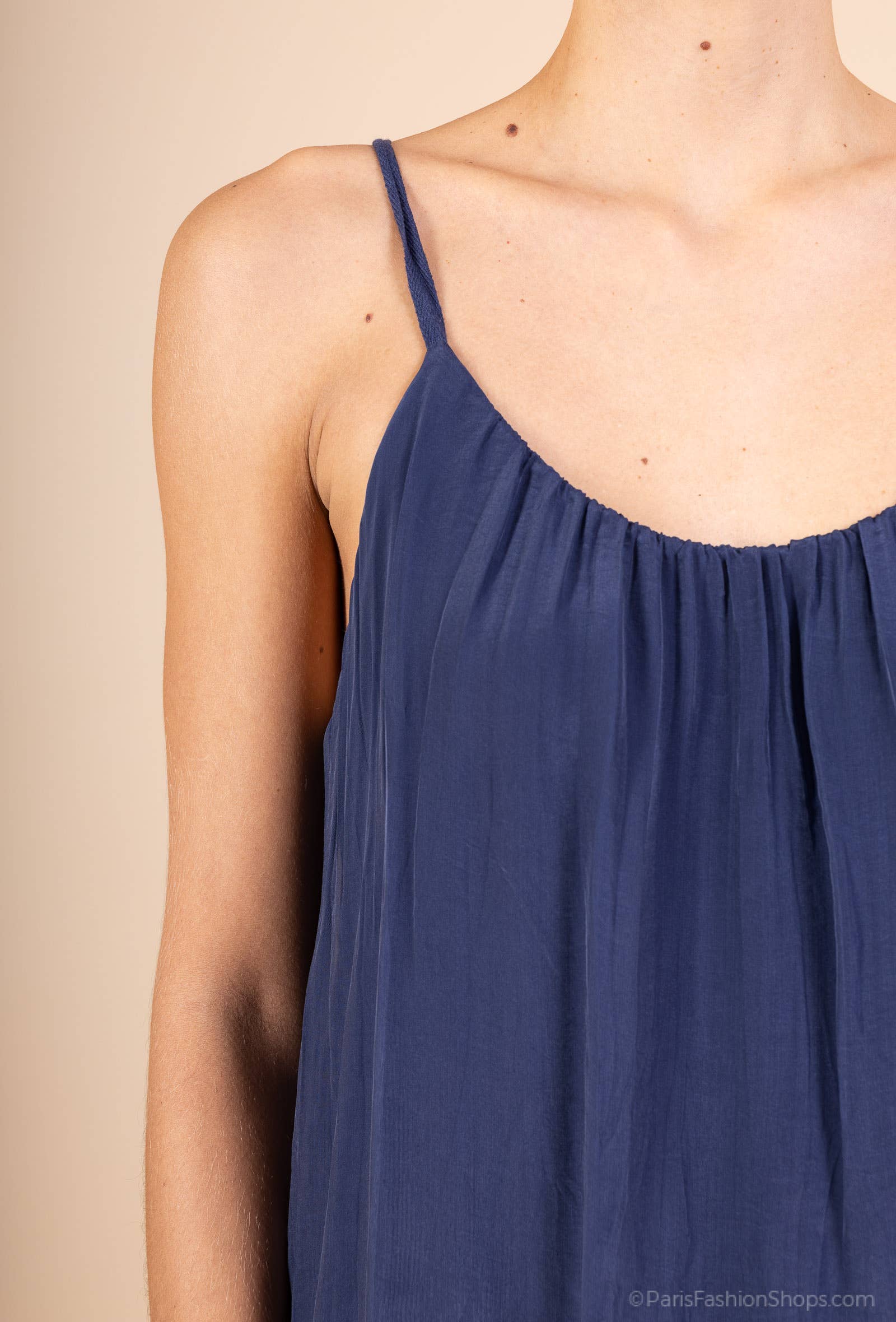 Shyloh - Wholesale Dress - Women's - Long silk dress with adjustable straps 3048015