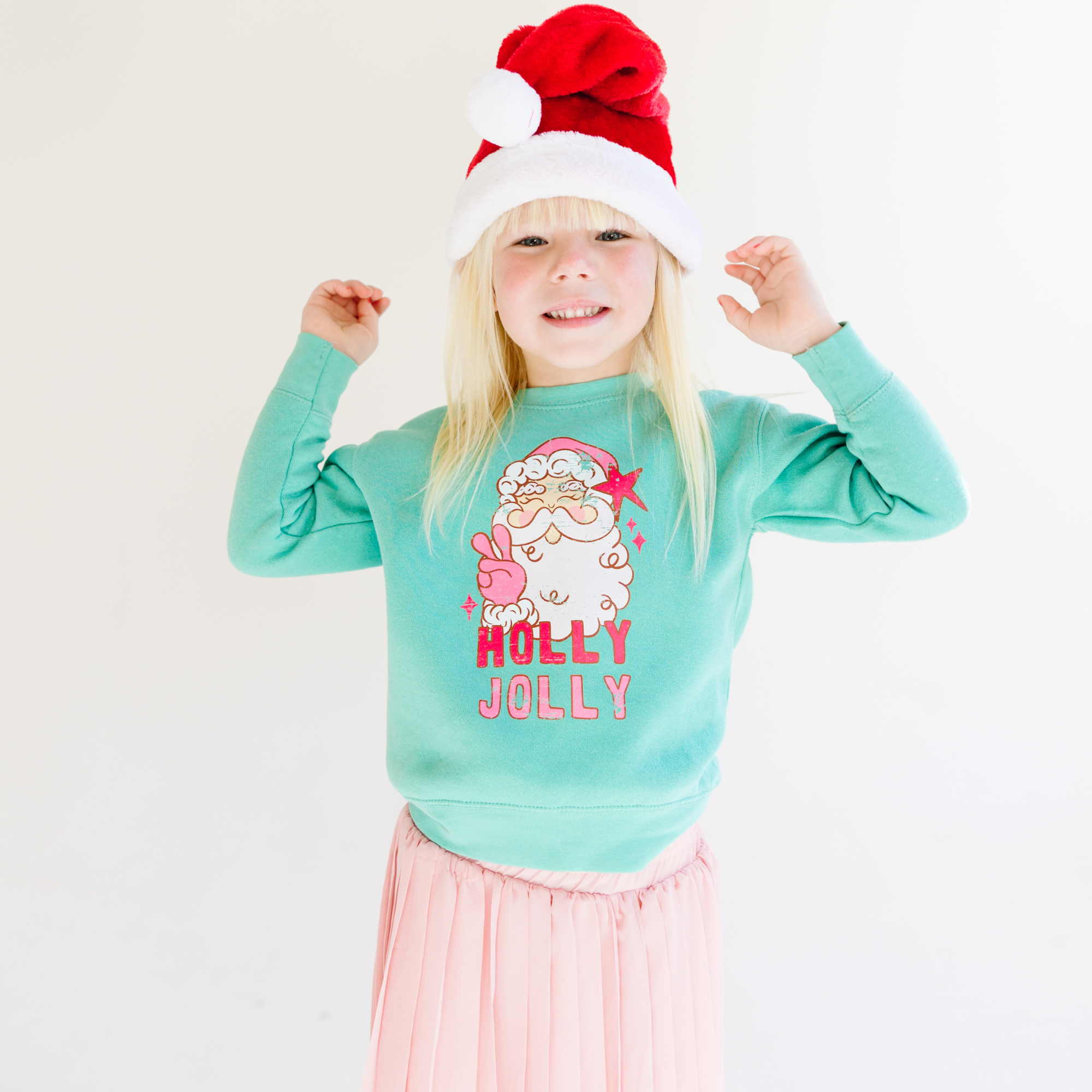 Benny & Ray Apparel - Vente Sweat-shirt – enfant - Chandail à capuchon Holly Jolly Santa Christmas pour enfant 7