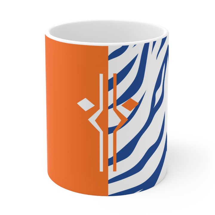 Ahsoka's Fulcrum Orange/Blue & White Split© - 11oz. Mug for wholesale by Fangirling Over Jesus