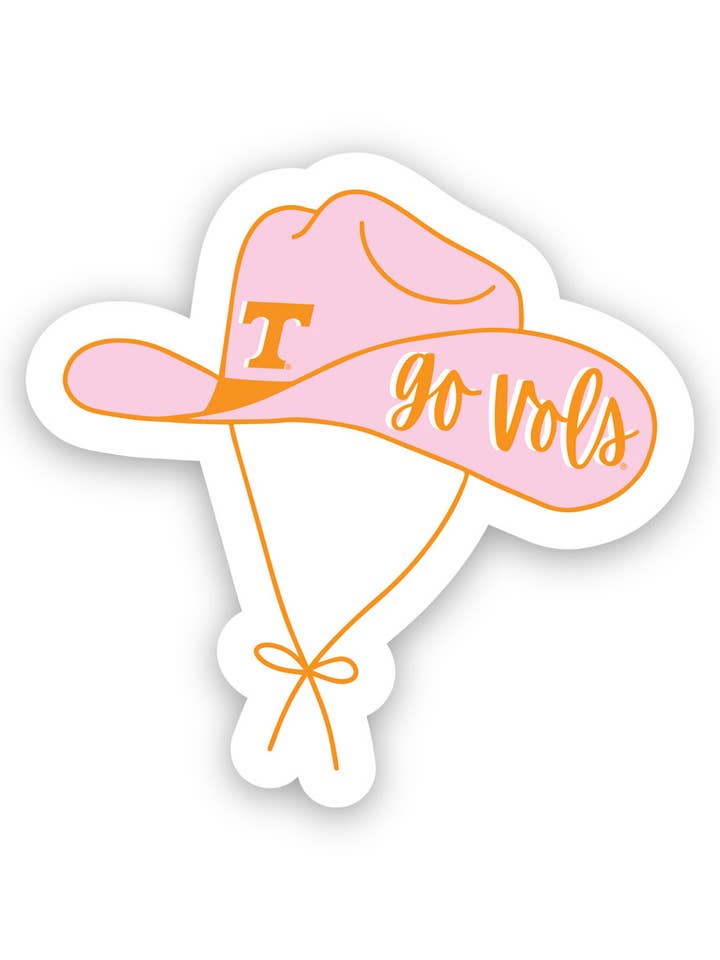 "Go Vols" Cowgirl Hat Sticker for wholesale by Southern Made Tees