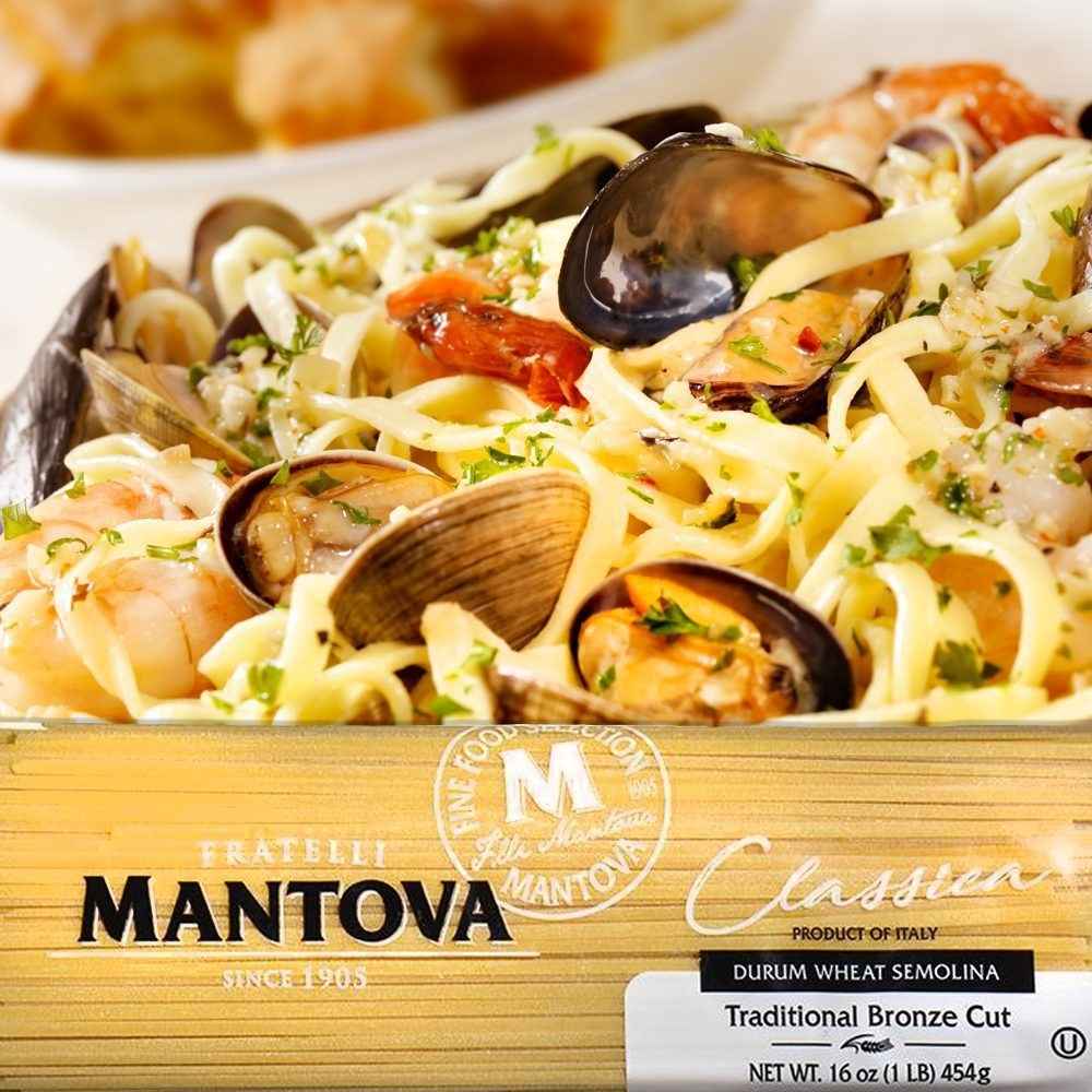 Fine Italian Food - Wholesale Pasta - Mantova Bronze Cut Linguine Pasta, 1 lb.2