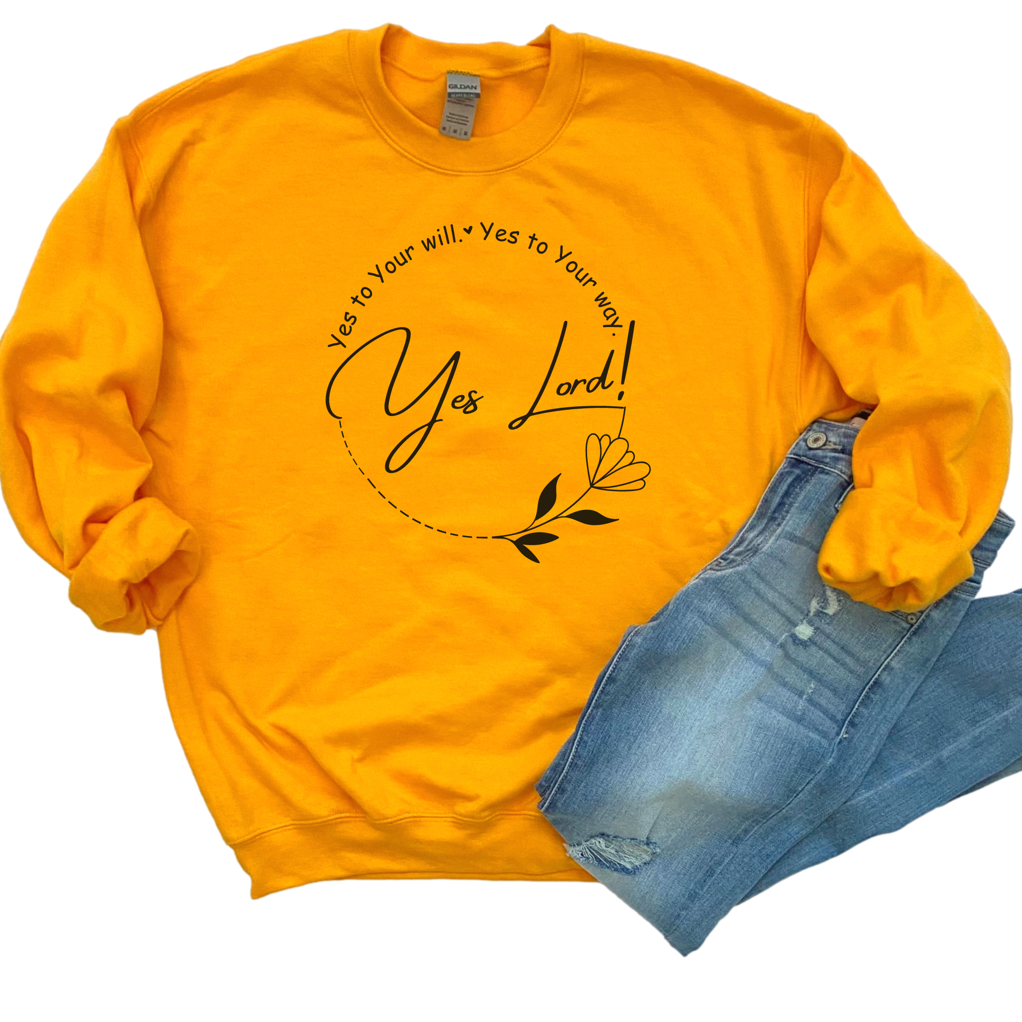 Love Ann Joy Apparel, LLC - Wholesale Graphic Sweatshirt - Women's - Yes Lord! Christian Sweatshirt | Christian Gift for women4