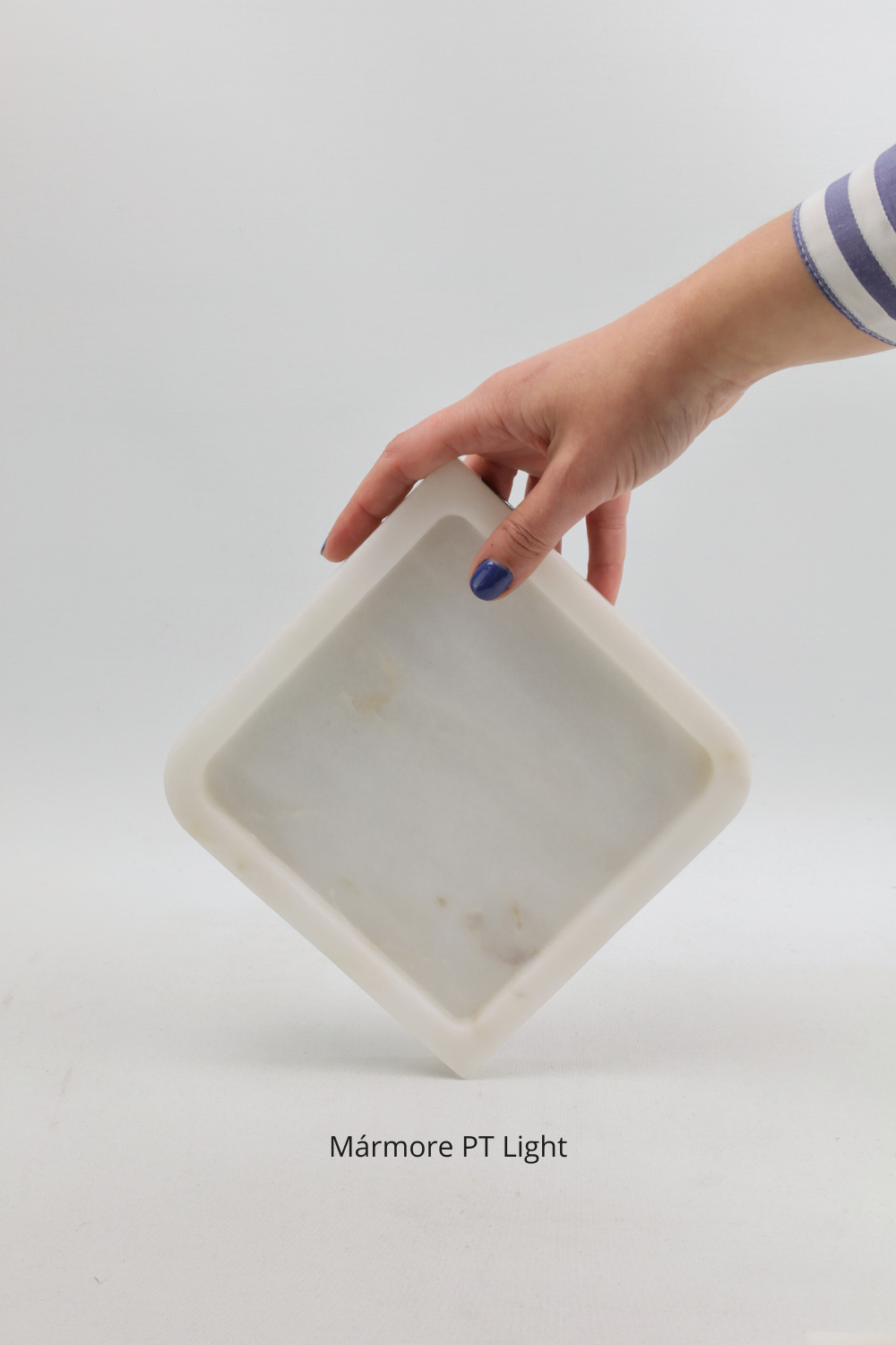 PIETRA DI CASA - Wholesale Decorative Tray - PAPA ALANA Square - Natural Stone Tray in Volakas Marble0