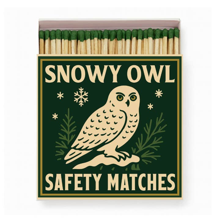 Snowy Owl Matchbox - Camp Critters Collection for wholesale by Good & Well Supply Co.