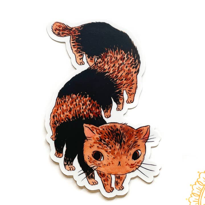 Adhesivo de vinilo - CaterPillar para venta al por mayor de Stasia Burrington Illustration