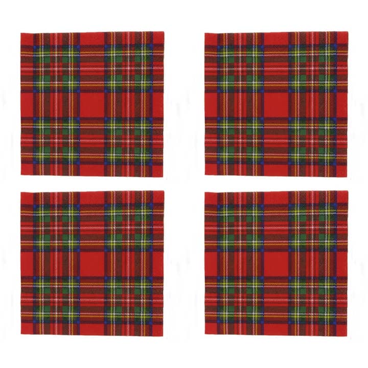 Dublin Gift Company - Wholesale Disposable Napkin - Scottish Royal Stewart Tartan Napkins6