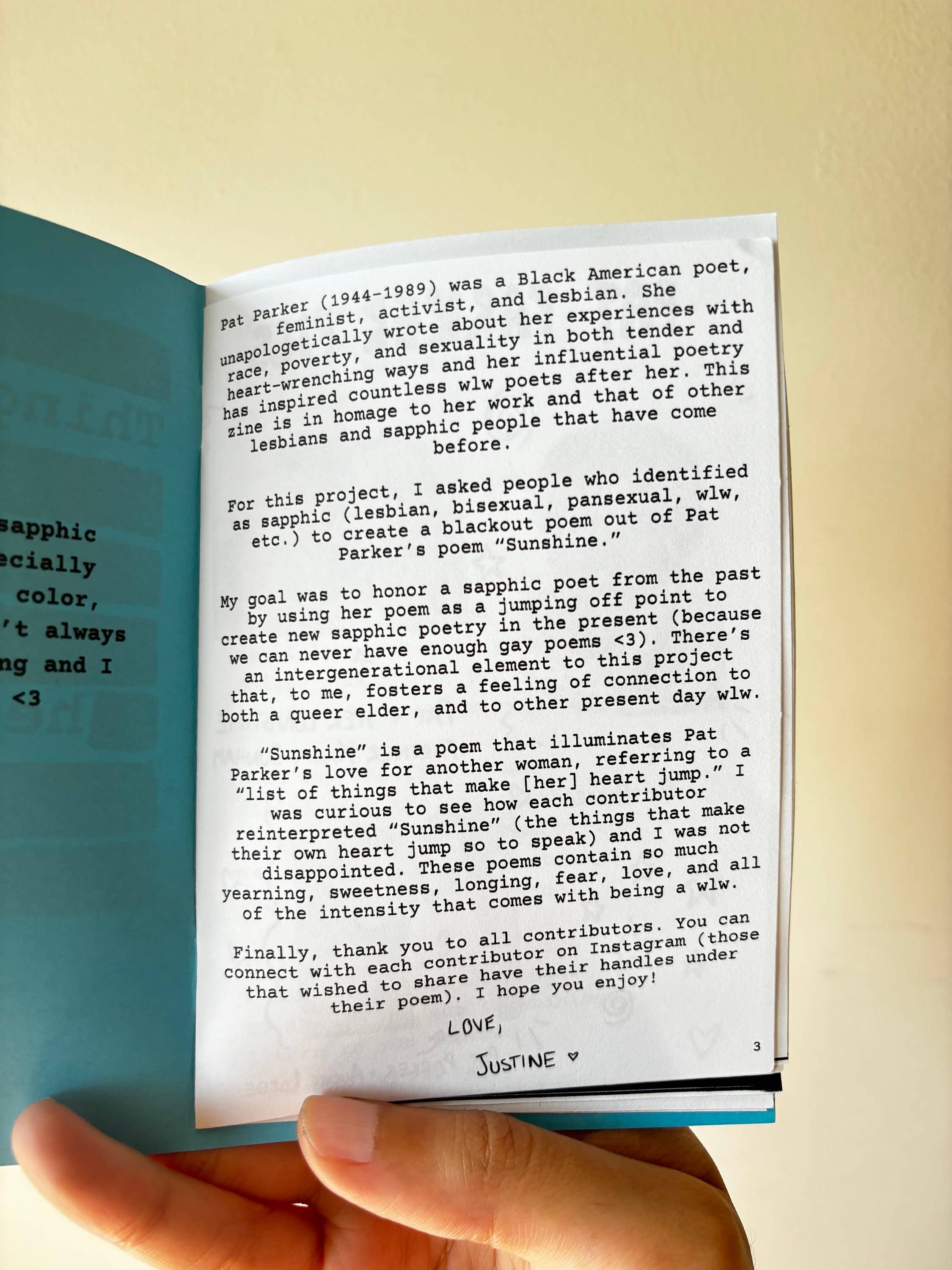 UNFOLDZinesandArt - Vente Livre sur l'artisanat, les loisirs créatifs et le bricolage - Zine de poésie à trou sapphique : Ce qui fait battre mon cœur6