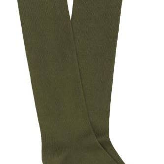 KLUE bomulds knæhøje ensfarvede strømper | KHAKI for engroshandel hos KLUE