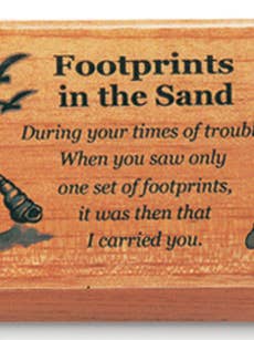 Keepsake Box-Mahogany-Ftprints for wholesale by H.J. SHERMAN COMPANY, INC.