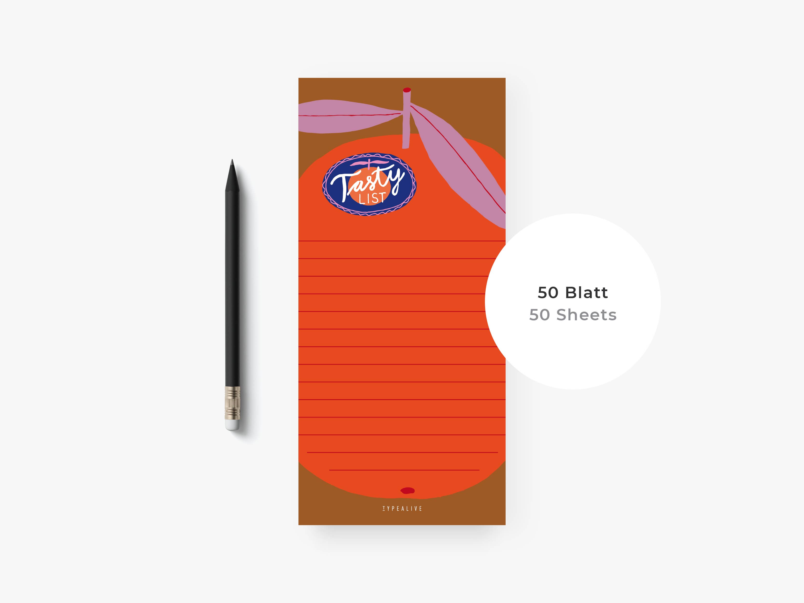 typealive - Wholesale Notepad - Notepad "narrow" / Tasty List3