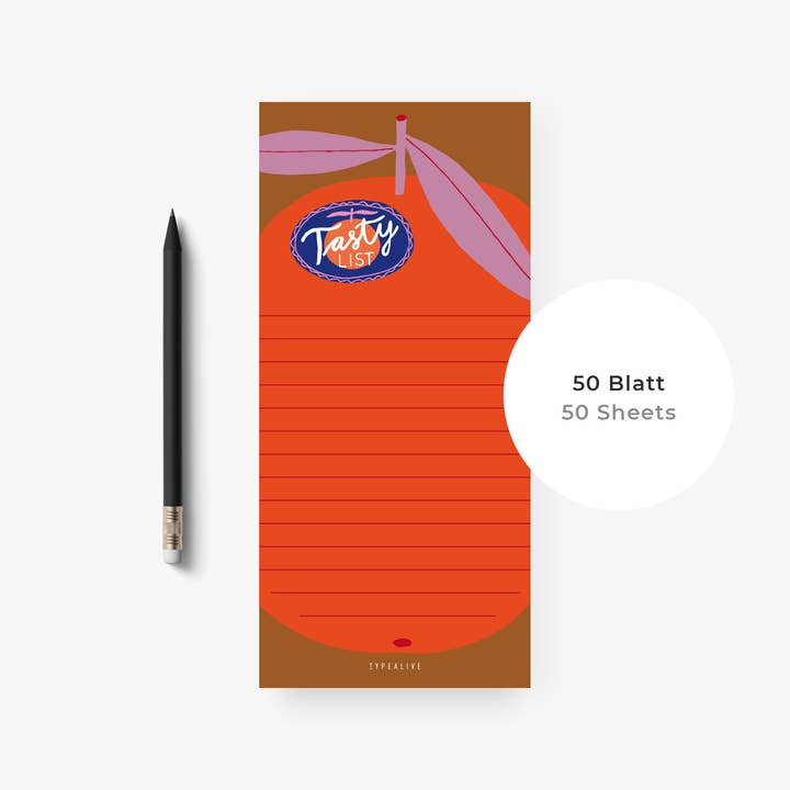 typealive - Wholesale Notepad - Notepad "narrow" / Tasty List3