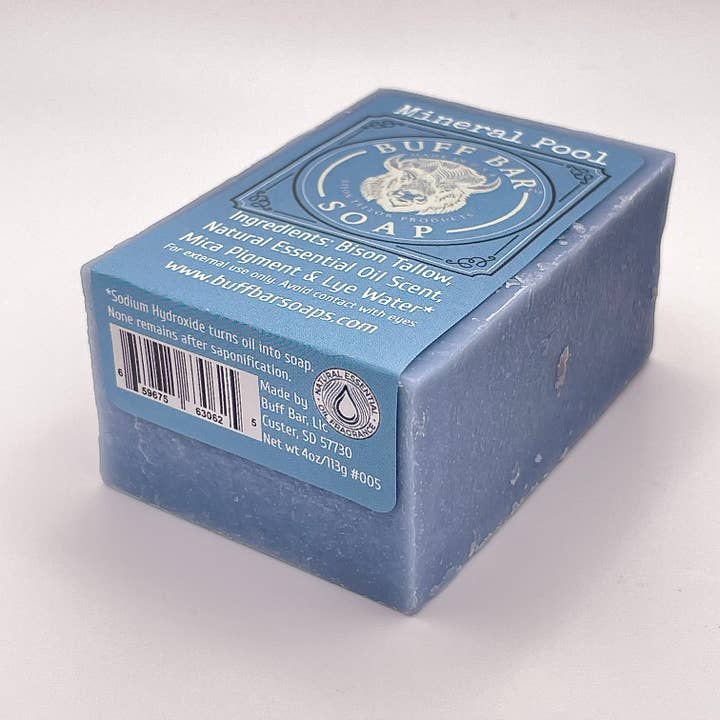 Big Crazy Buffalo - Wholesale Bar Soap - Mineral Pool Bison Tallow Soap Bar - 4oz