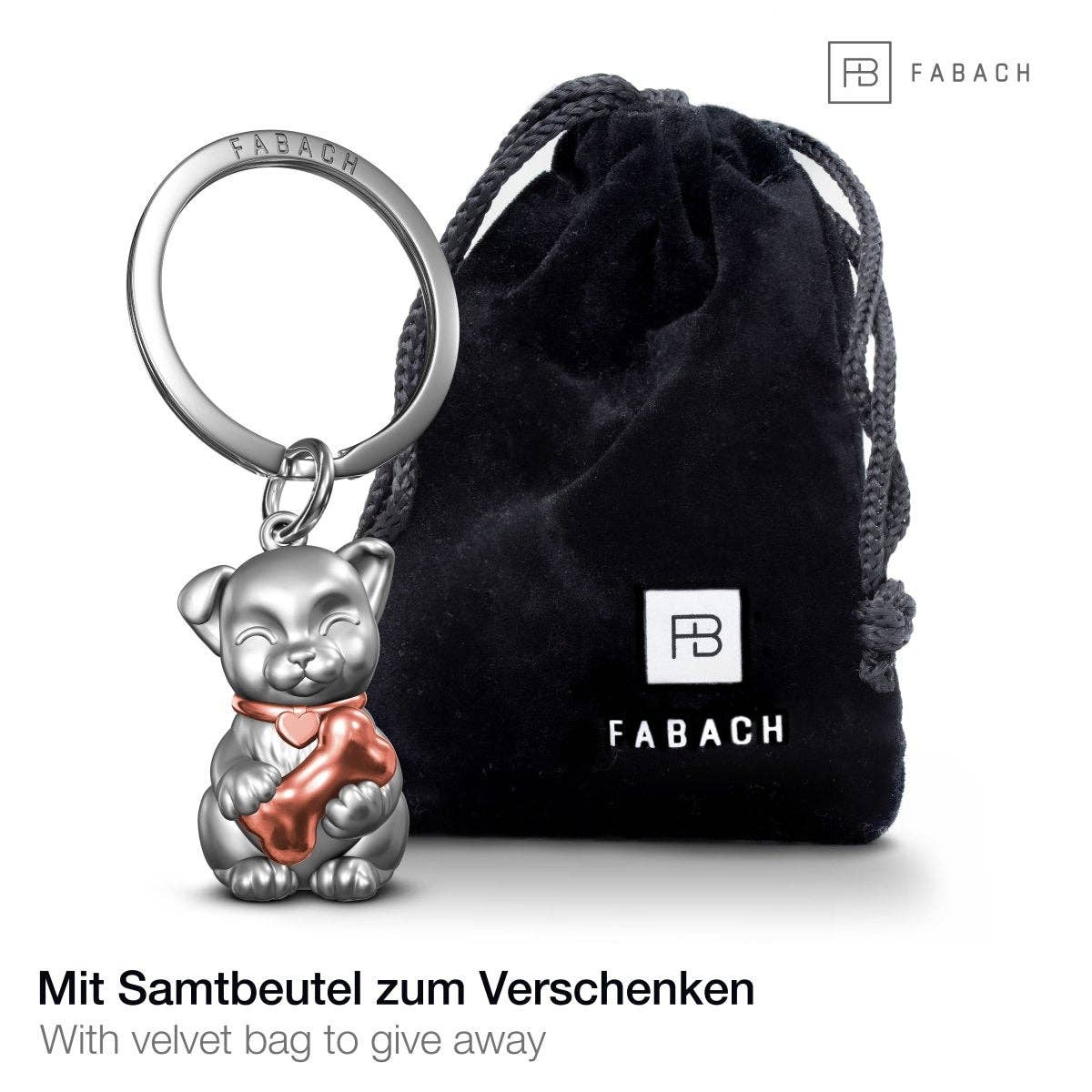 FABACH – Die Schlüsselanhänger-Schmiede - Wholesale Keychain - Unisex - “Puppy” dog keychain - cute puppy pendant - lucky charm and gift for dog lovers5