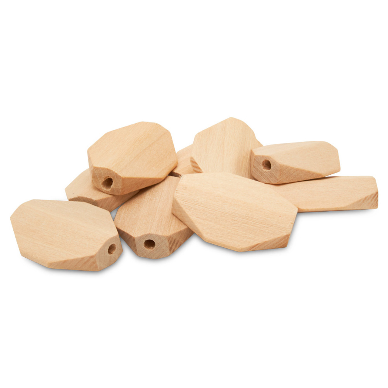 Woodpeckers Crafts - Wholesale Craft Supplies - Geometric Wooden Bead, 1"3