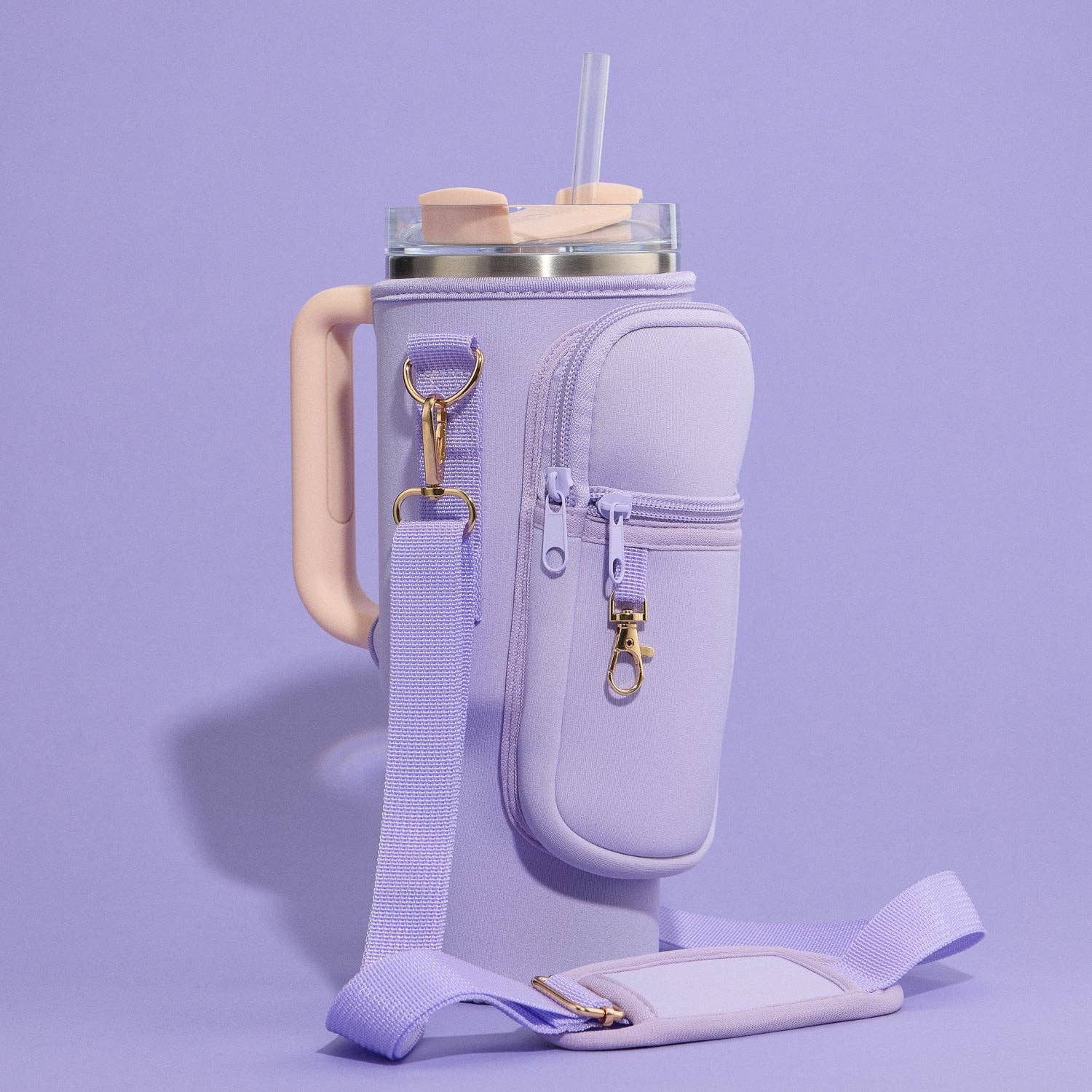 Lilla Haven - Wholesale Crossbody Bag - Women's - Neoprene Tumbler Crossbody Bag with Strap5