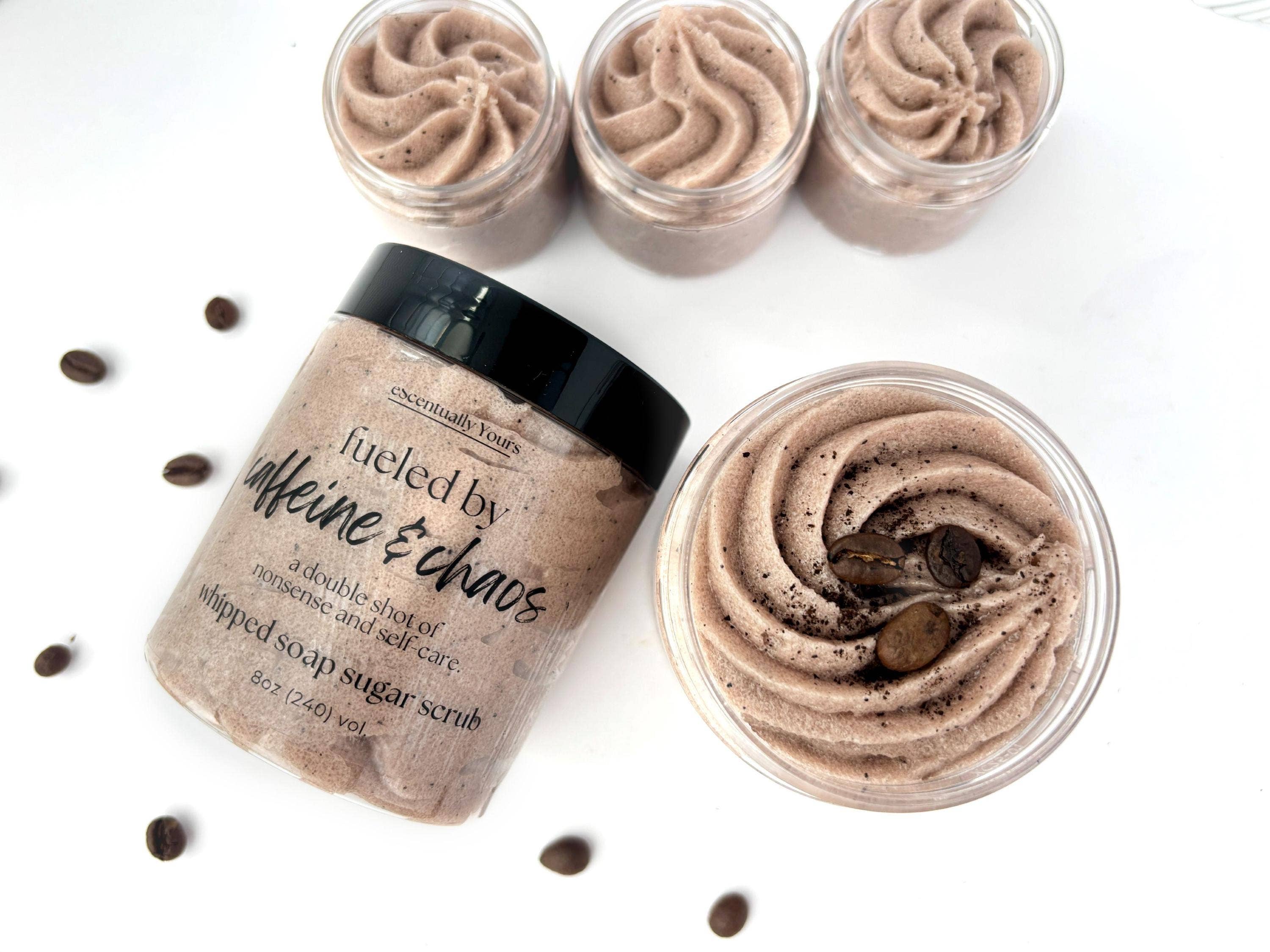 eScentually Yours - Wholesale Body Scrub/Exfoliant - Caffe Latte Foaming Sugar Scrub - Fueled by Caffeine & Chaos1