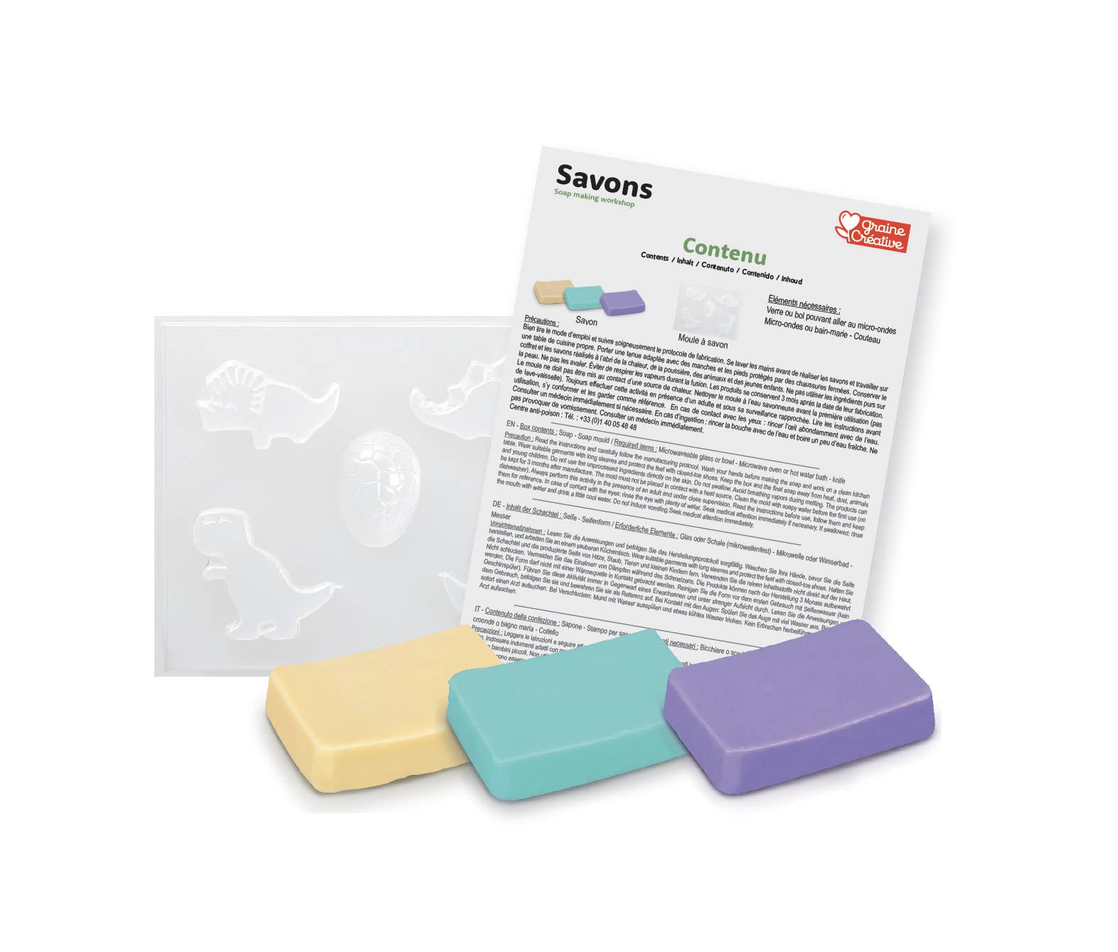 Graine Créative – wholesale DIY-pysselkit - Barn – DINO TVÅLVERKSTAD5