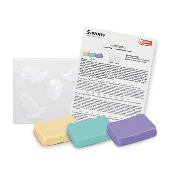 Graine Créative - Wholesale DIY Craft Kit - Kids - DINO SOAP WORKSHOP5