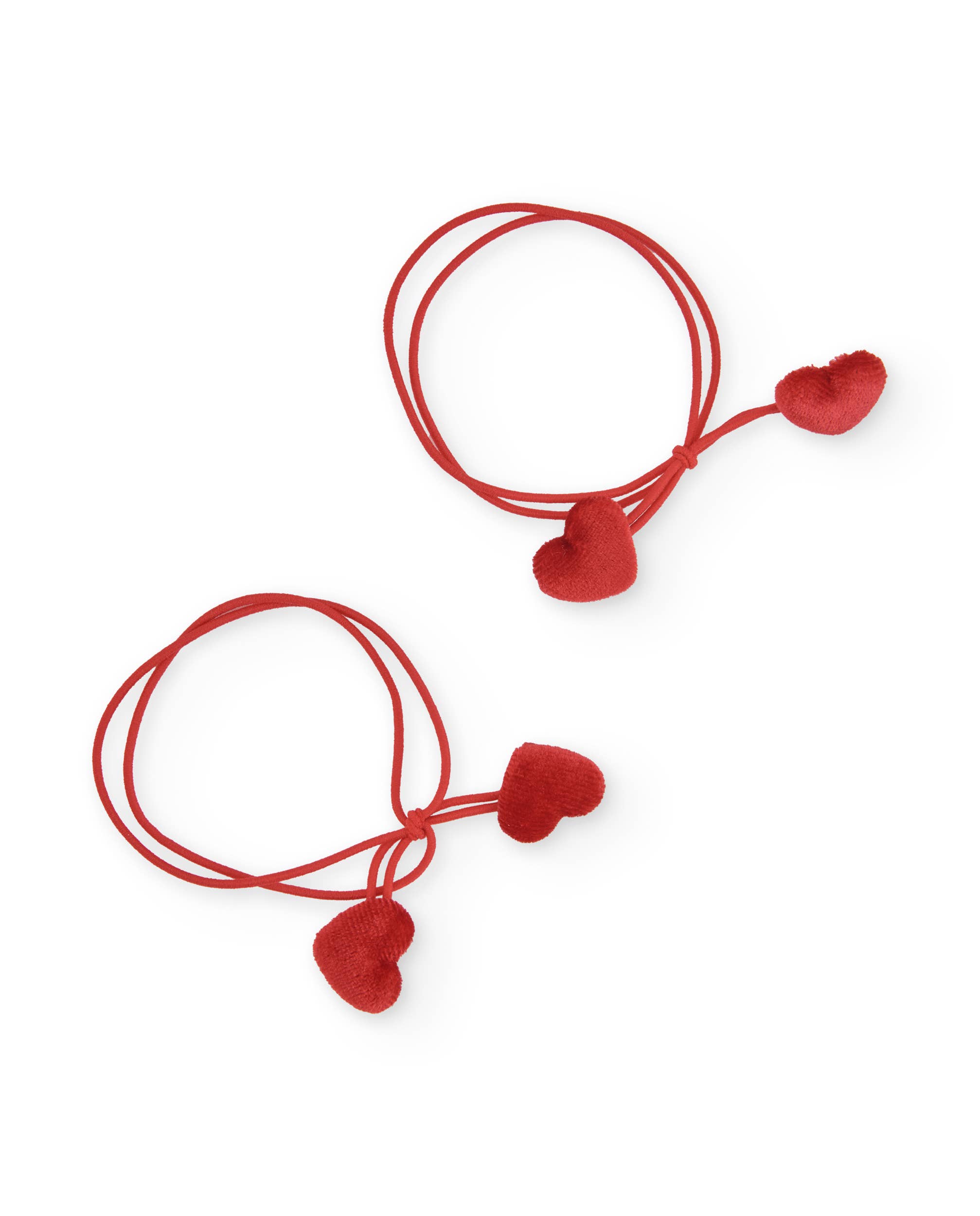 tuc tuc - Wholesale Hair Accessories Set - Kids - Red girl's hair tie with heart details0